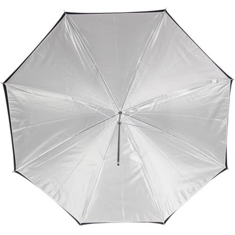 Westcott Style #2016 45" Optical White Satin Umbrella with Black Removable Cover