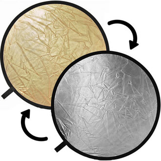 Small Circular Reflector / Bounce - Gold / Silver