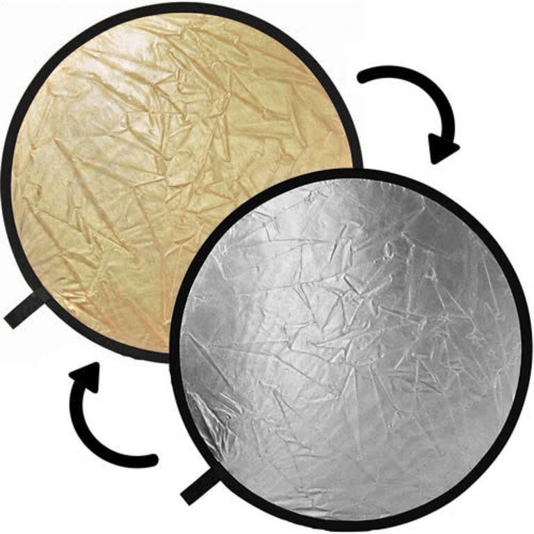 Small Circular Reflector / Bounce - Gold / Silver