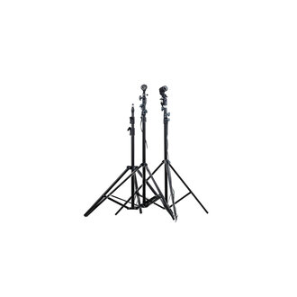 LS Studio 3x Light Stand kit with 2x Standard US Household Bulb Fixtures