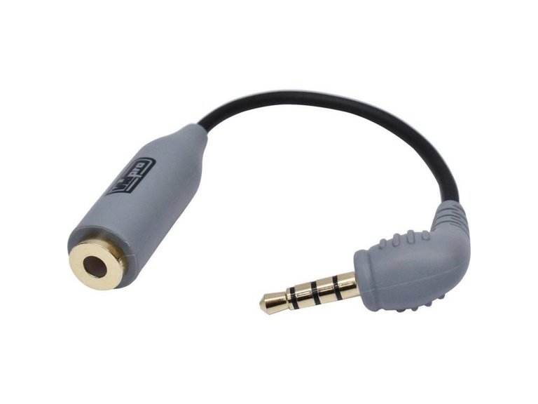 VidPro 3.5mm TRS to TRRS Microphone Adapter for Smartphones and Tablets