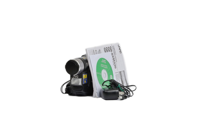 JVC JVC GR-AXM230U VHS-C Camcorder (w/ Battery, Charger, Manuals)
