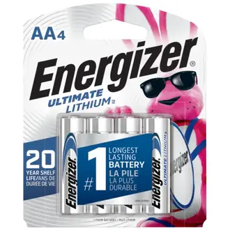 Energizer Energizer Ultimate  AA Battery Lithium AA 4PK