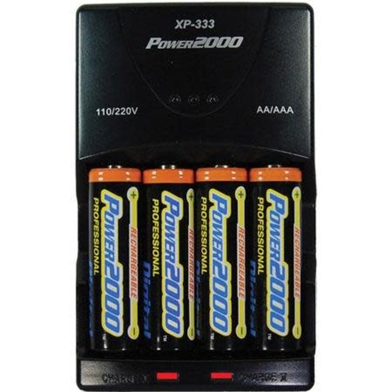 VidPro Rapid Charger w/ 4 AA 2900mAh Rechargable Batteries