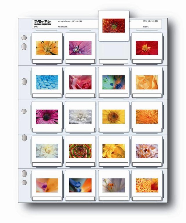 Printfile PrintFile 35mm Slide Pages 2x2-20B 25 pack *