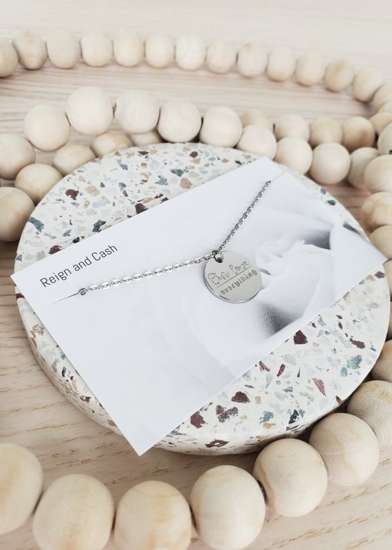 RC - Our Love Over Everything Circle Charm Necklace