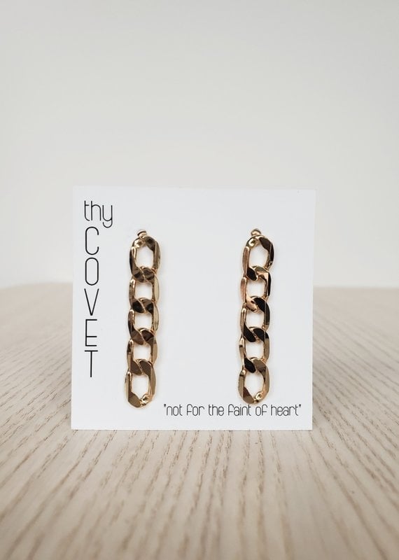 thyCovet TC - Gold Chain Earrings