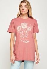 Cowboy Boots & Roses Tee