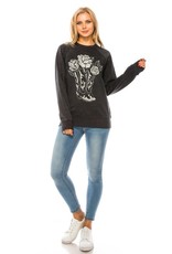 Cowboy Boots & Roses Pullover