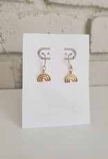 Dirty Bird Jewelry DB - Gold Rainbow Earrings on 14K Gold Fill French Hooks