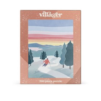 Villager Puzzles Sunset Ski Puzzle