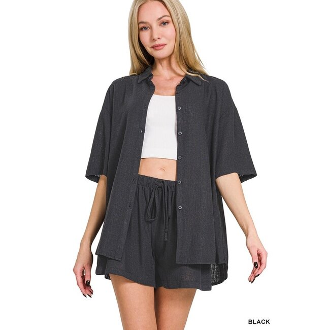 Nya Linen Set Shorts