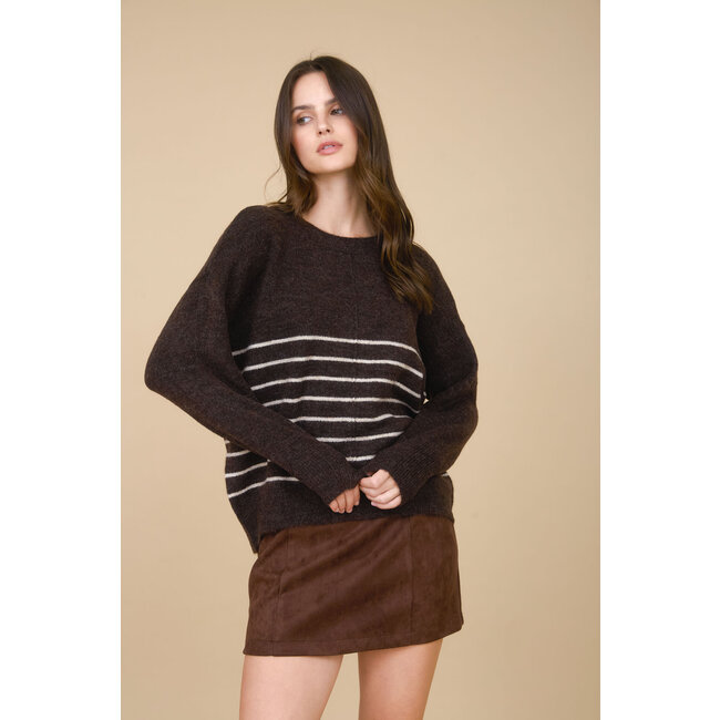 Olive Stripe Sweater