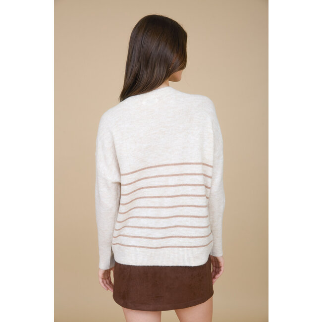 Olive Stripe Sweater