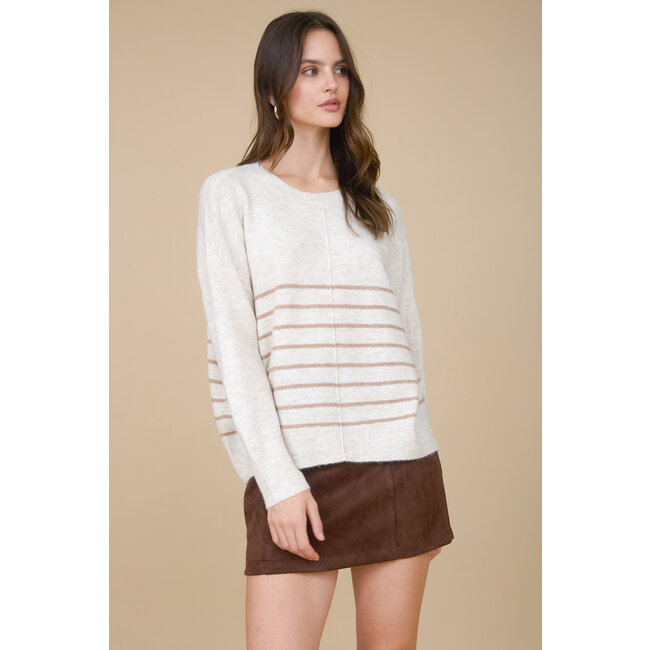 Olive Stripe Sweater
