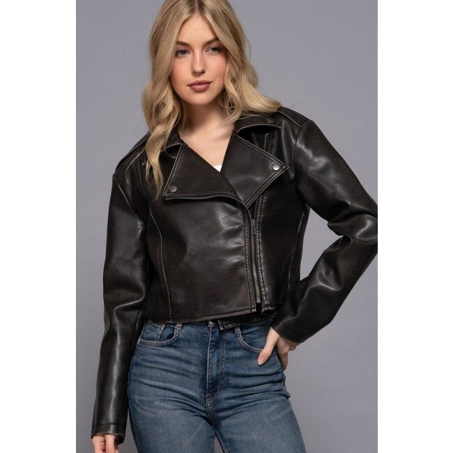 Biker Pleather Jacket