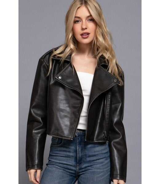 Biker Pleather Jacket