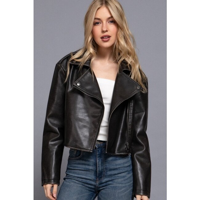 Biker Pleather Jacket