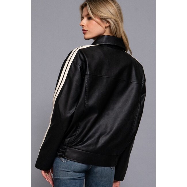 Moto Pleather Jacket