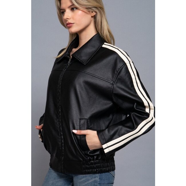 Moto Pleather Jacket