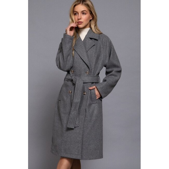 Skye Felt Trench Coat