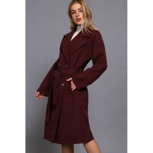 Skye Felt Trench Coat