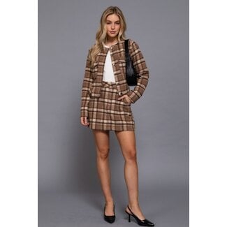 Hutton Plaid Mini Skirt