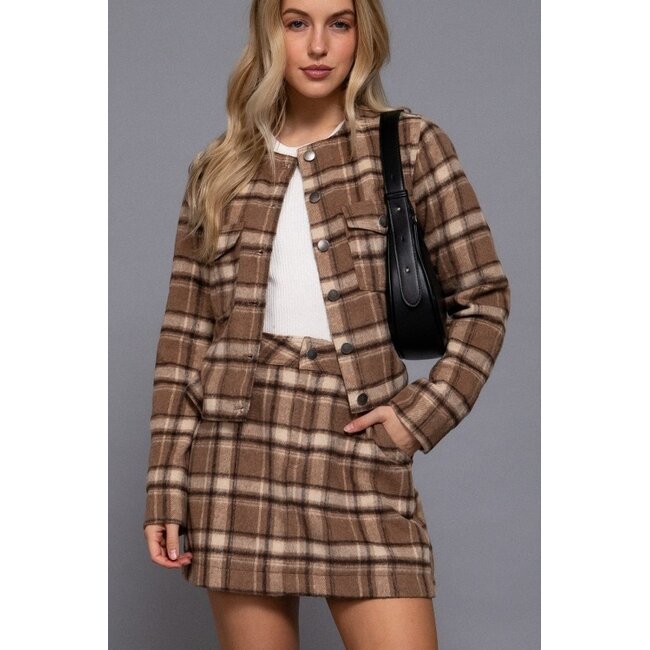 Hutton Plaid Mini Skirt