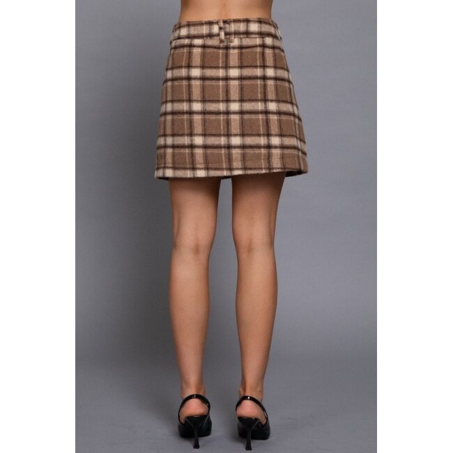 Hutton Plaid Mini Skirt