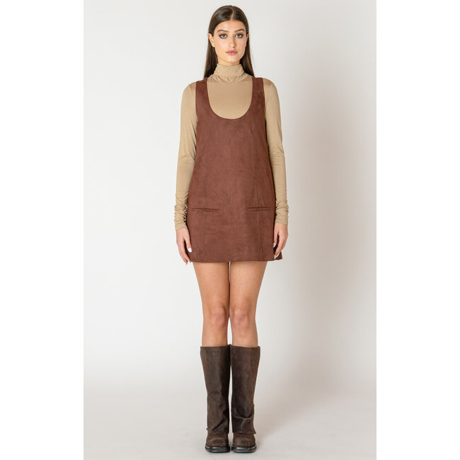 Foster Faux Suede Mini Dress