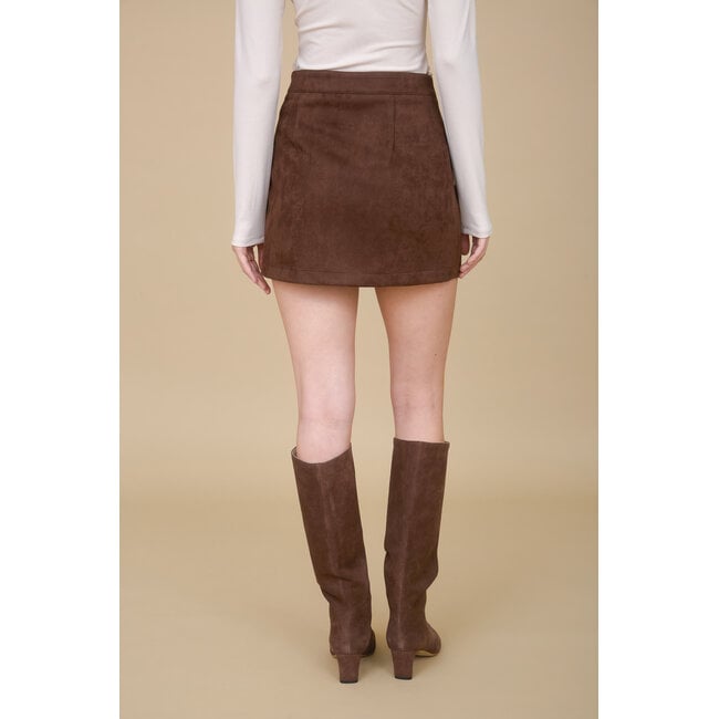 Suede Mini Skirt