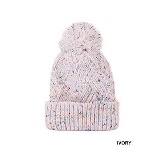 Speckled Pom Beanie