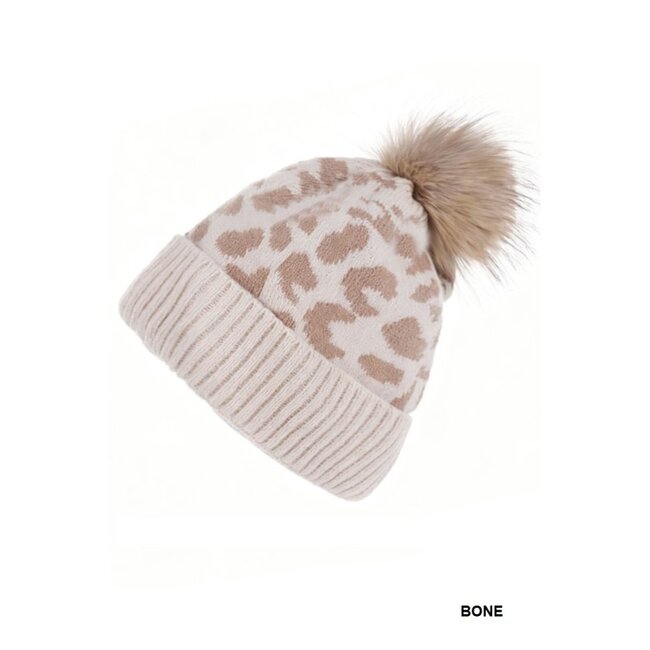 Leopard Beanie