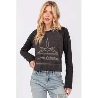 Western Stitch Raglan