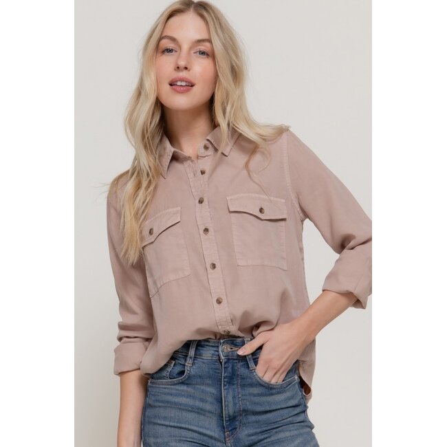 Soft Spoken Button Up