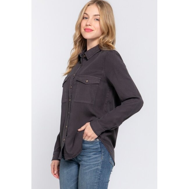 Soft Spoken Button Up