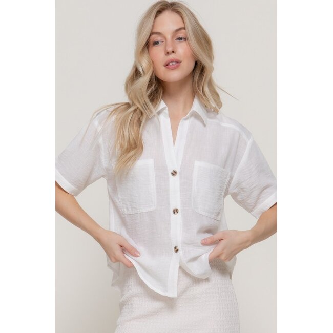 Coastal Crush Button Up