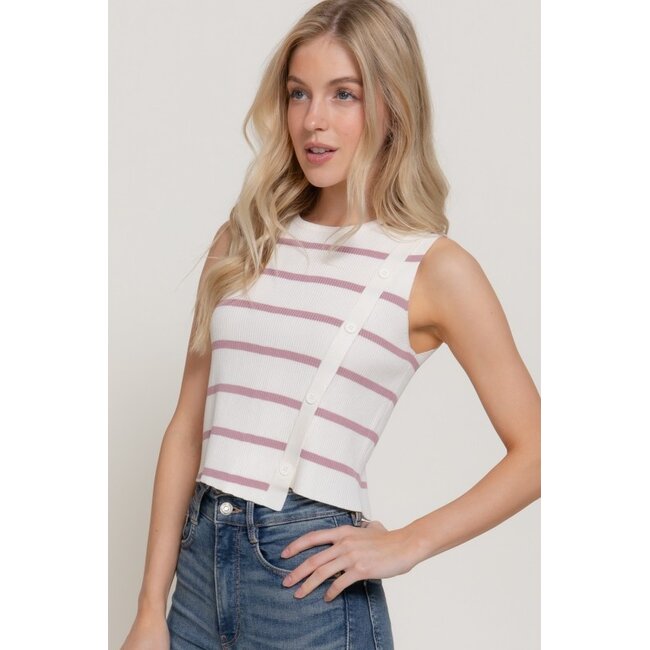 Coastal Stripe Knit Tank
