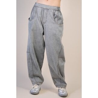 Off Duty Denim Barrel Pant