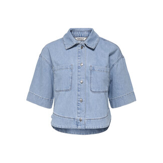 Veda Crop Denim Shirt