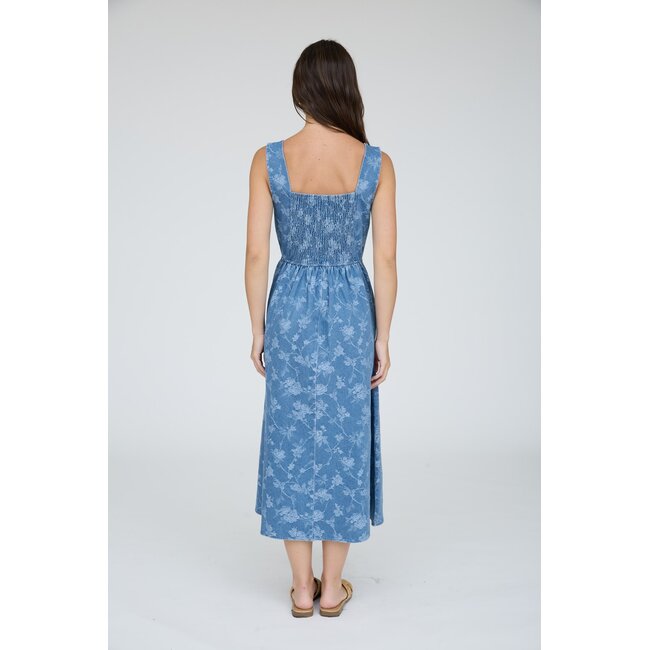Piper Floral Denim Dress