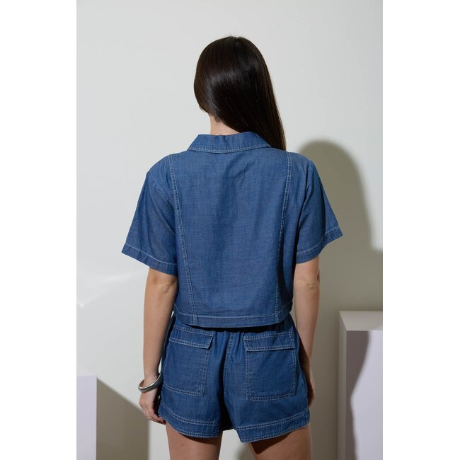 Liza Denim Top