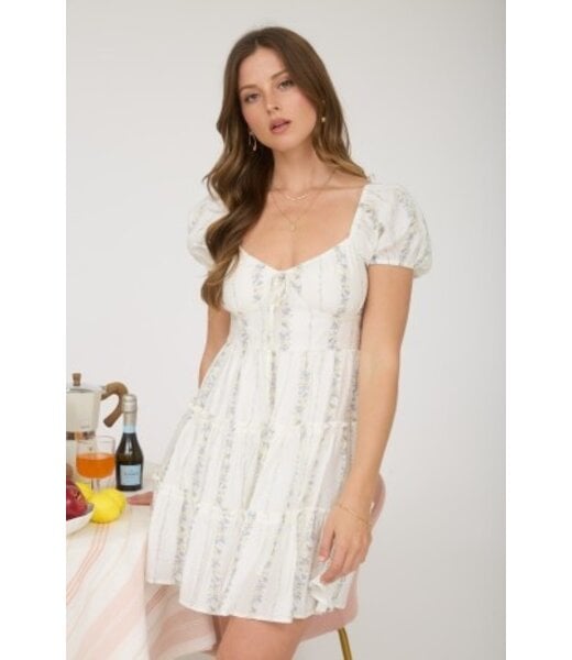 Dove Floral Mini Dress