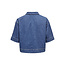 Veda Crop Denim Shirt