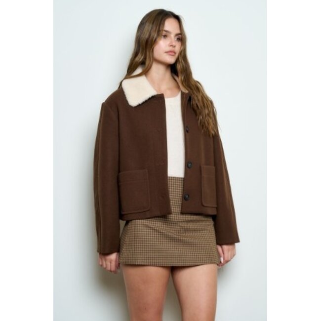 Sherpa Collar Coat