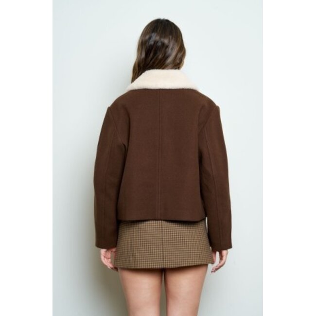 Sherpa Collar Coat