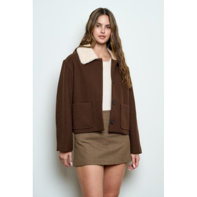 Sherpa Collar Coat