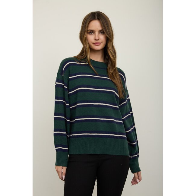 Crimson Stripe Knit