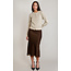 Chocolate Satin Skirt
