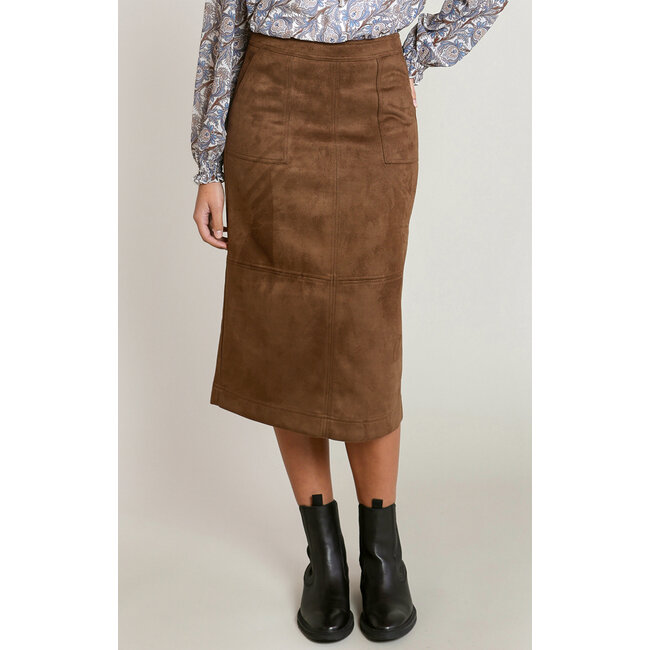 Caramel Pencil Skirt